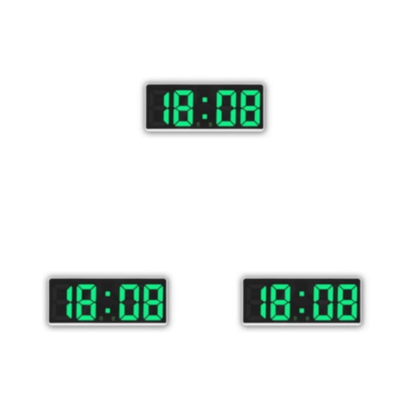 Toystoory Reloj Digital LED ABS, pantalla de fecha de estilo Simple, reemplazo recargable, función de repetición, Control de sonido, tipo de Type1 NO1