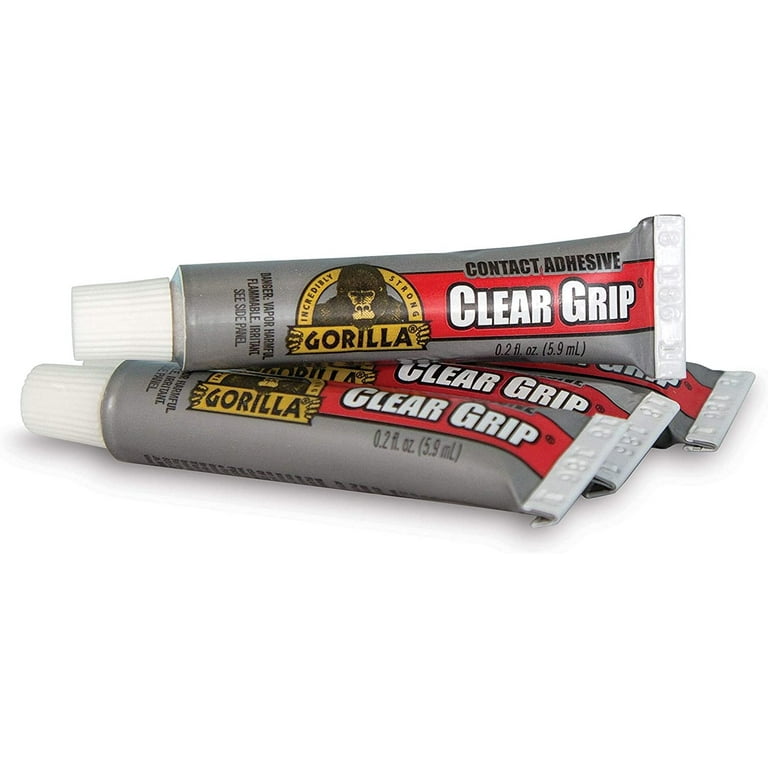 Gorilla Glue Gorilla Clear Grip Contact Adhesive, Waterproof, 3 ounce, Clear,  (Pack of 3)