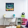 thumbnail image 3 of Stupell Industries Whale At Nighttime Animals Painting Black Floater Framed Canvas Art Print Wall Art, 25 x 25, 3 of 10