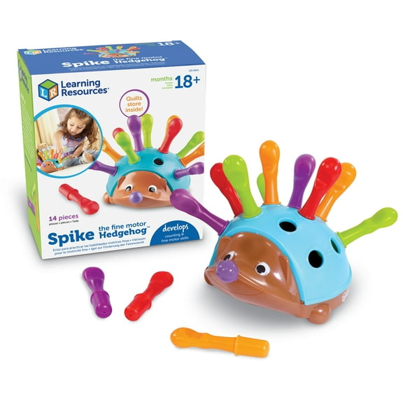 Learning Resources Spike The Fine Motor Hedgehog, Sensory Toys, Montessori, Ages 18 Months  