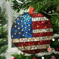 thumbnail image 2 of American Flag Ornament Suncatcher, Patriotic Window Decor, Rustic USA Theme, Veterans & Military Families, Fourth of July Gift, 2025, Holiday 2025, Festive Home Accent, Memorable, 2 of 5