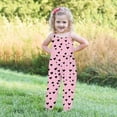 thumbnail image 4 of Ynynloco Cute Strap Slouch Romper Pants for Toddler Girls Harem Halter Jumpsuit with Pockets 1-6T, 4 of 6