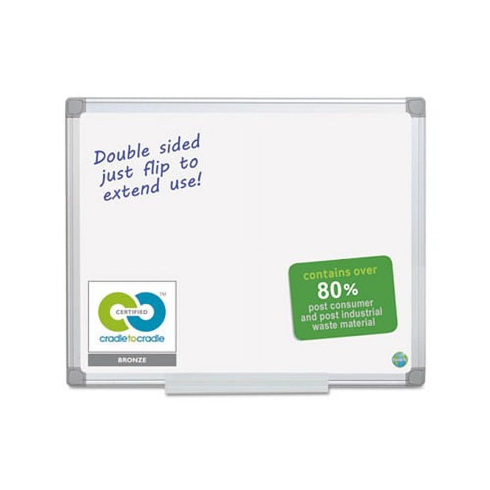 Earth Easy-Clean Dry Erase Board White/Silver, 24x36