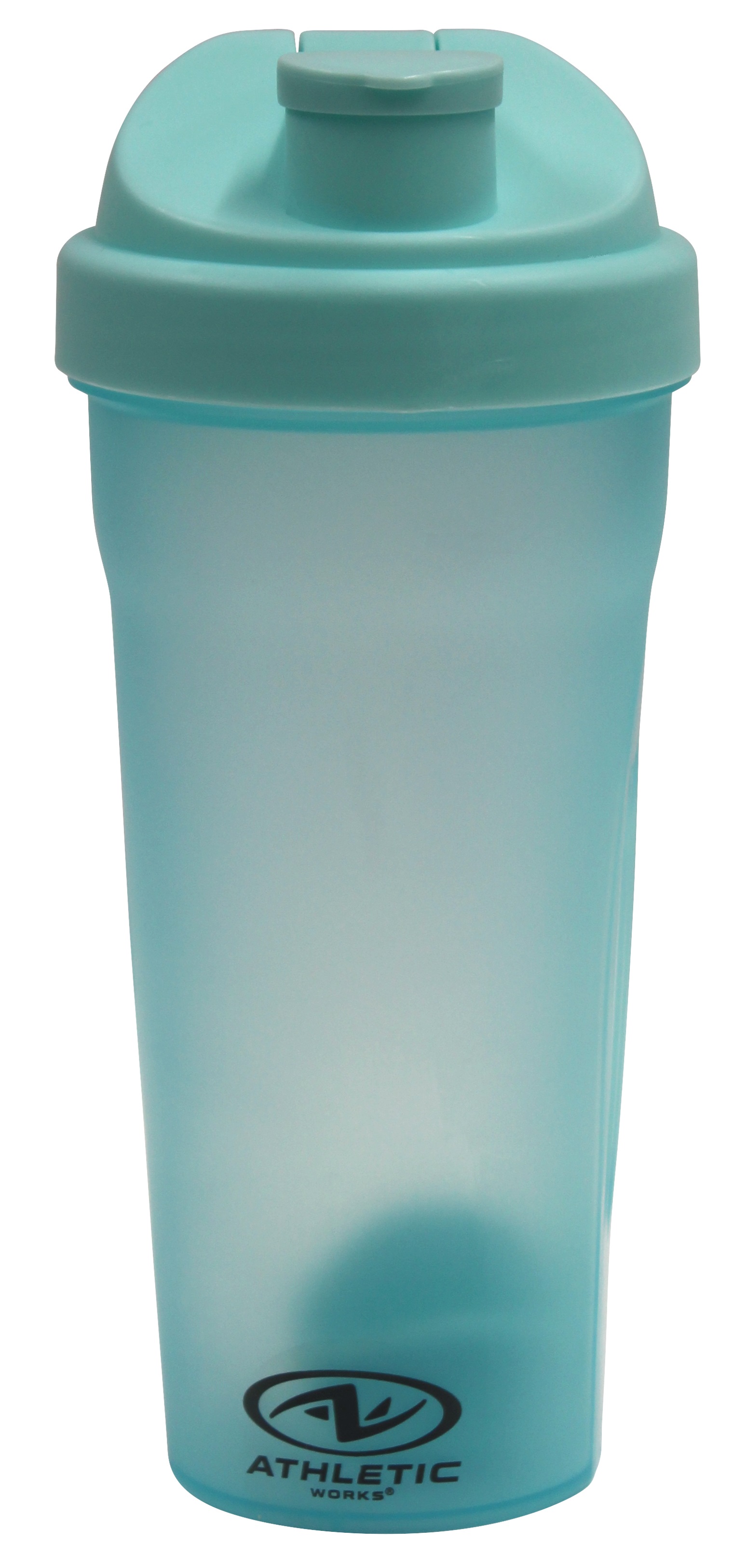 Athletic Works 24oz Protein Drink Shaker Bottle in Aqua Color Walmart