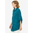 thumbnail image 3 of Woman Within Plus Size Cotton Gauze Bigshirt, 3 of 6