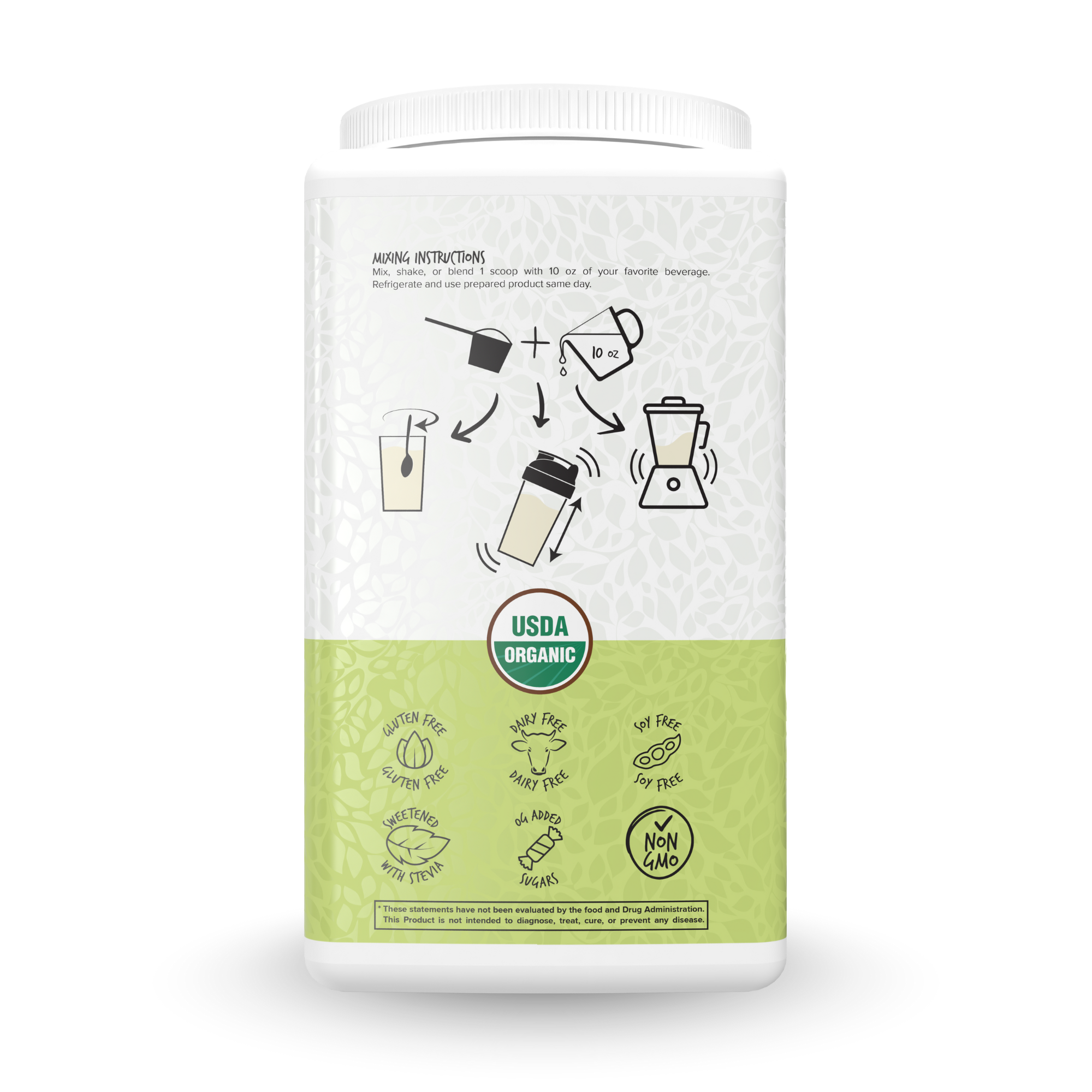 Portions Master Plant Protein Powder, Vegan, Gluten-Free, Dairy-Free (Unflavored 750g)