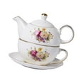 thumbnail image 4 of Porcelain Teapot and Cup Set Ceramic Tea Kettle Heat Resistant Unique Gift Flower Pattern Coffee Maker Kettle for Restaurant, 4 of 8