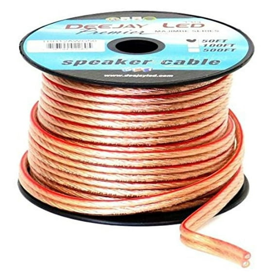 DEEJAY LED TBH12AWG50 12Ga 50'Speaker Wire Spool