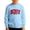 Light Blue, variant on Boys Long Sleeve Crewneck Print Sweatshirt Soft Lined Thermal Pullover Top For Kids Winter Holiday Casual Wear