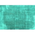 thumbnail image 1 of Ahgly Company Machine Washable Indoor Rectangle Abstract Turquoise Blue Contemporary Area Rugs, 2' x 3', 1 of 4