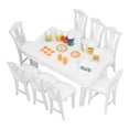 thumbnail image 3 of Juego de muebles para casa de muñecas, mesa de comedor para casa de muñecas 1:12, mesa de comedor para casa de muñecas, juego de mesa de comedor para casa de muñecas, experiencia incomparable, 3 of 12