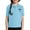 Light Blue, variant on Kids Collared Shirt Short Sleeve, Button-Up Preppy Summer Top, Breathable Activity Tee for Boys Girls Comfort Fit