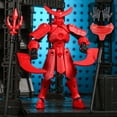 thumbnail image 1 of Mecha Dolls 3rd Generation Articulated Movable Action Figure Kit | DIY Printable Robot Model Set with Flexible Joints, Detachable Weapons, HD Instructions, Multi-Color Custom Assembly Toy, 1 of 4