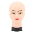 thumbnail image 2 of Bald Head Model, Simulated Skin Mannequin Head Needle Insertable  for Hats Glasses Headphone Display, 2 of 7