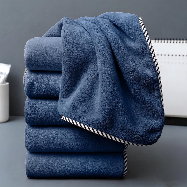 Solid Color Cottons Towel Household Absorbent Adult Face Towel
