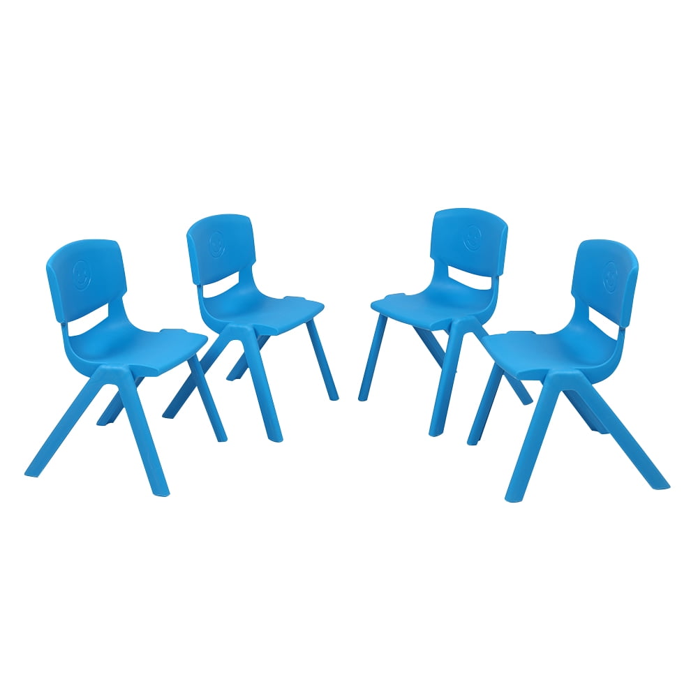 Kepooman 4 Pack Plastic Folding Chairs Set With Backrest for Desks Home Office Waiting Room Guest Reception Party Poker Stackable Conference Chairs, Light Blue Kepooman 4 Pack Plastic Folding Chairs Set With Backrest for Desks Home Office Waiting Room Guest Reception Party Poker Stackable Conference Chairs, Light Blue