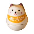 thumbnail image 3 of Figura de cerámica de perro de la suerte Shiba Inu, muñeco de vaso, decoración de mesa, multiusos Amarillo marrón, 3 of 9