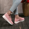 thumbnail image 3 of Pejock Women's Fashion Sneakers Classic Non Slip Running Shoes Women's Fashion Flats Shoes Lightweight Soft Sneakers Metal Chain Decoration Casual Shoes Comfort Breathable Sneakers, 3 of 7