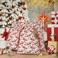 thumbnail image 6 of Pofeuu Fire Truck Print Burlap Bags with Drawstrings Drawstring Gift Bags Pouch Bag for Thankgiving Birthday Party Gift Wrapping Treats and Party Favors-Small, 6 of 9