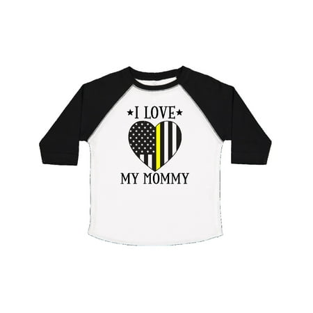 

Inktastic Dispatcher Mommy Gold Line Emergency Gift Toddler Boy or Toddler Girl T-Shirt