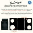 thumbnail image 2 of Stove Protector Liners Compatible with GE Stoves, GE Gas Ranges - Customized - Easy Cleaning Liners for GE Compatible Model JGB645DEK2BB, 2 of 7