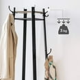 thumbnail image 3 of VASAGLE ALINRU Coat Rack with 3 Shelves Stand with Hooks for Scarves Bags and Umbrellas, 3 of 8
