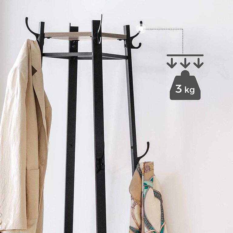  TidyHangers Clothes Hooks for Wall Indoor Coat Rack Hanger  Creative Pack. Wall Hooks for Clothes & Knobs with Hanger in Oak. Hall Tree  for Doorways, Hallways. : Home & Kitchen