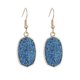 thumbnail image 1 of Pendientes de moda con forma de ojo de gato y luz de luna, con gotas de agua, de cristal de diamante y clip para la oreja, material de vidrio de calidad, estilo artístico versátil, 1 of 6