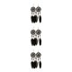 thumbnail image 4 of Qarigey Pendientes bohemios colgantes largos 1 par hermoso con diseño de atrapasueños cómodo para mujeres niñas negro Type1 NO1, 4 of 6
