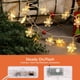 thumbnail image 4 of Luces navideñas de copo de nieve, 2 piezas de 40 luces LED de hadas Luces navideñas al aire libre con pilas para dormitorio Interior Boda Jardín Habitación Fiesta Celebración Decoración Vhermosa 17*11*9cm, 4 of 4