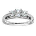 thumbnail image 6 of FJC Finejewelers 14 kt White Gold 1ct. 3 Stone D E F Pure Light Moissanite Engagement Ring, 6 of 8