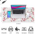 thumbnail image 5 of Long Mouse Pads for Desk,Pioneer Flower Floral Print Pattern Desk Mats on Top Of Desks, Desk Mouse Pad Extra Large with 3mm Non-Slip Base and Stitched Edge for Gaming,Office,Work,Home 35.4"x15.7", 5 of 6