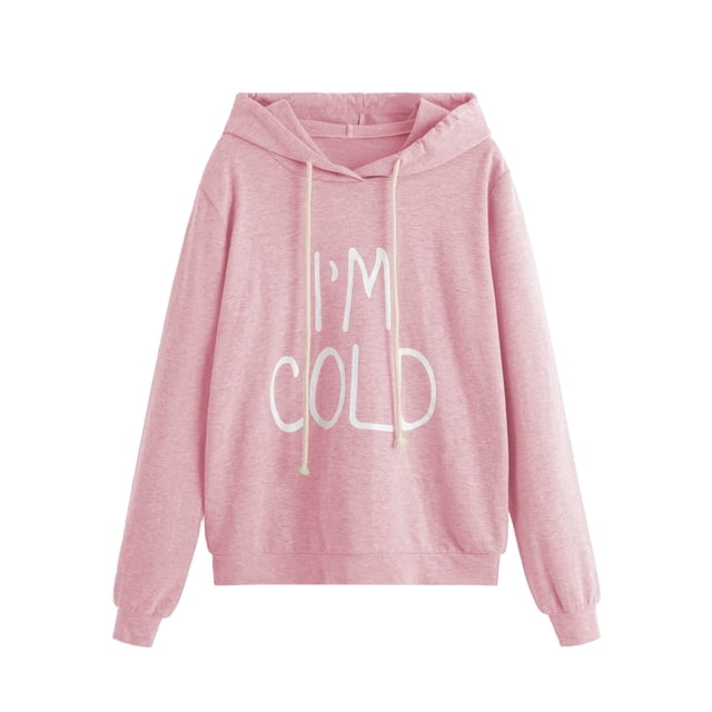 Sudadera con capucha SweetyRocks para mujer, manga larga, talla S
