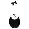 thumbnail image 2 of Traje de Baño Ocean Pacific para Mujer Completo, Escote Amplio, Cuello Halter Negro Talla M, 2 of 4