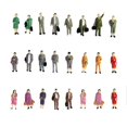thumbnail image 1 of 24 figuras de modelo de plástico , pasajeros de personas para Zulema Modelo Tren Figuras Juguetes, 1 of 8