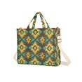 thumbnail image 7 of FORMRS Womens Corduroy Tote Bag Crossbody Shoulder Handbag with Pocket, Geometric Patterns, 7 of 7