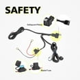 Wiring Harness 1 Lead, LED Light Bar Nylon Wiring Harness Kit 12V 40A