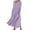 Purple Dress for Women, variant on safuny Women's Maxi Cotton Linen Dress Pocket Solid Round Neck Long Sleeve Elegant Casual Comfy Fashion Vacation Winter Autumn Dress White S