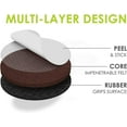 thumbnail image 2 of Slipstick GorillaPads Non Slip Furniture Pads/Gripper Feet Floor Protectors (Set of 16) Premium 2 Inch Round Self Adhesive Rubber Stoppers for Furniture Legs, Black, CB151-16, 2 of 4