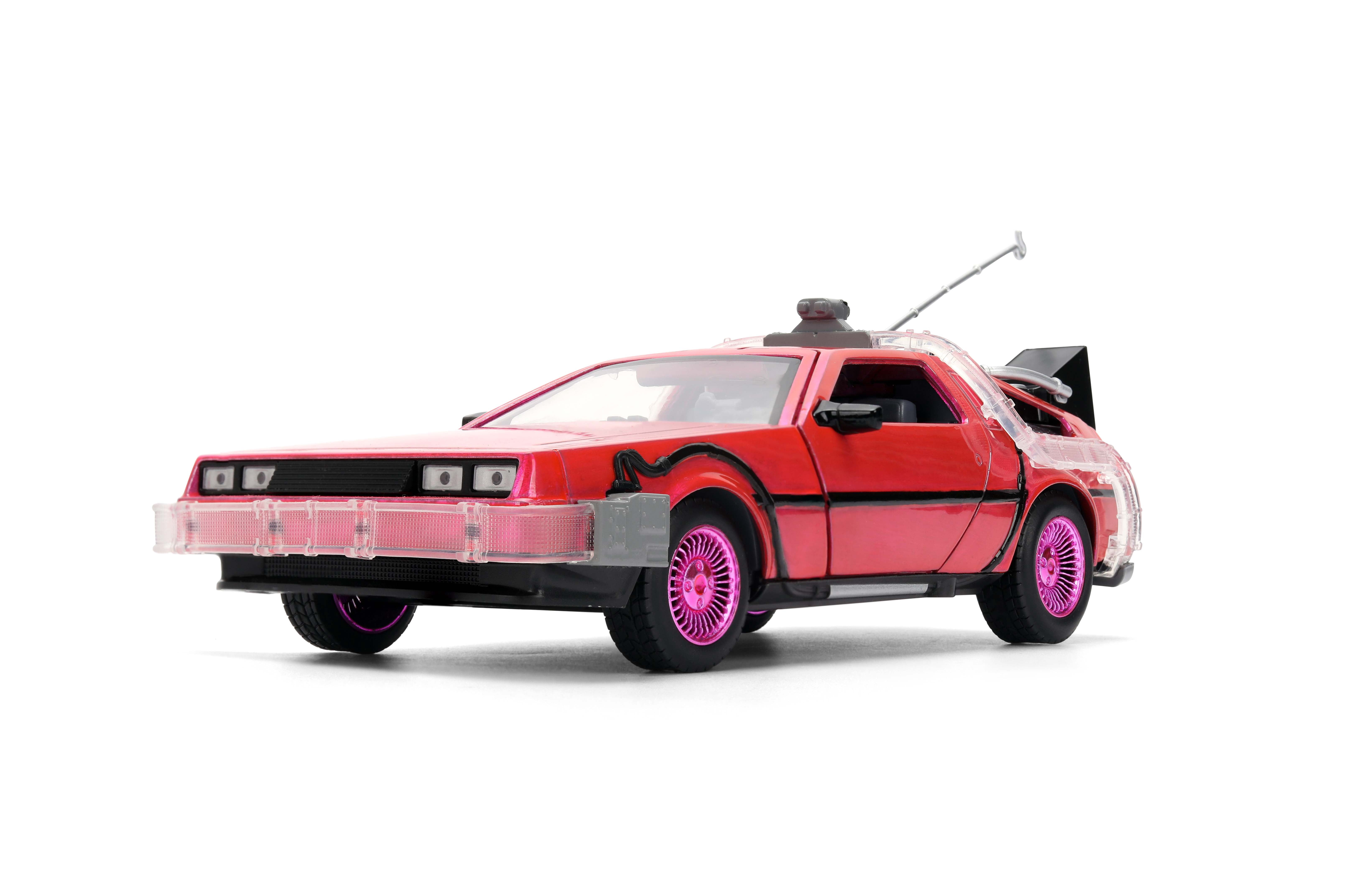 Jada Toys Pink Slips Back To The Future 1:24 Time Machine (Pink