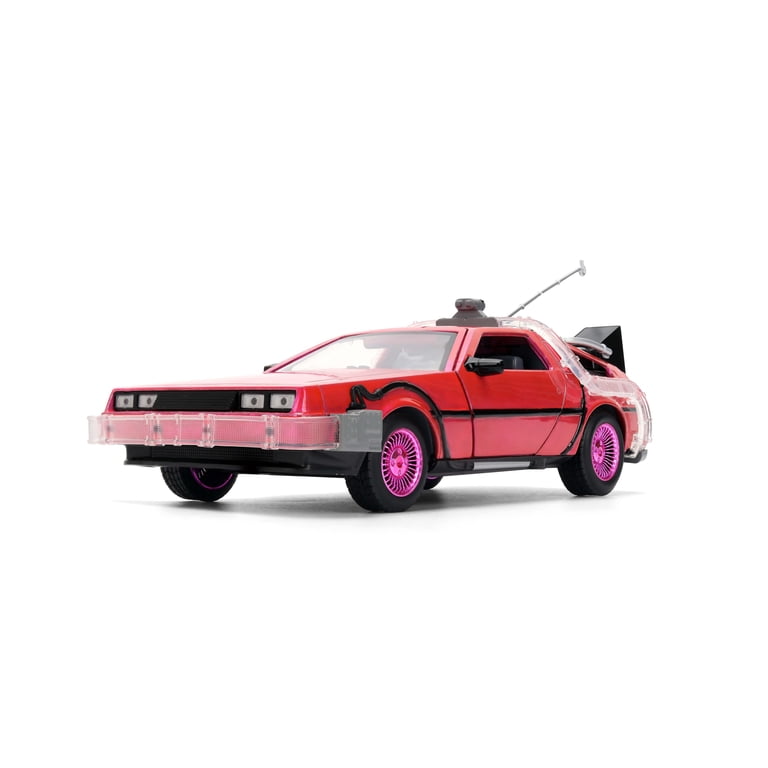 Jada Toys Pink Slips Back To The Future 1:24 Time Machine (Pink