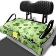 thumbnail image 2 of Yuyamidu Green Leaves Golf Cart Seat Covers St. Patrick's Day Golf Cart Seat Towel Blanket with Pockets Keep Seat Comfortable and Clean Universal Accessories for Club Car and More 2-Seat Carts, 2 of 7