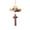 A-1A-clearacne, variant on PpgejGEK Cowboy Hat Shaped Car Pendant with Cross Charm - Western Style Automotive Interior Accessory for Rearview Mirror - Gift for Drivers