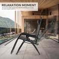 thumbnail image 3 of FlexWave Zero Gravity Outdoor Reclining Lounge Chair with Headrest & Cup Holder – Foldable Lawn, Poolside, Beach, Camping Chair (1 Pack), 3 of 7