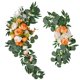 thumbnail image 4 of Flores artificiales Decoración de arco Arreglo de flores Centro de mesa colgante decorativo Garland Floral Swags para vacaciones Ventana Naranja perfecl Guirnalda de arco de boda, 4 of 8
