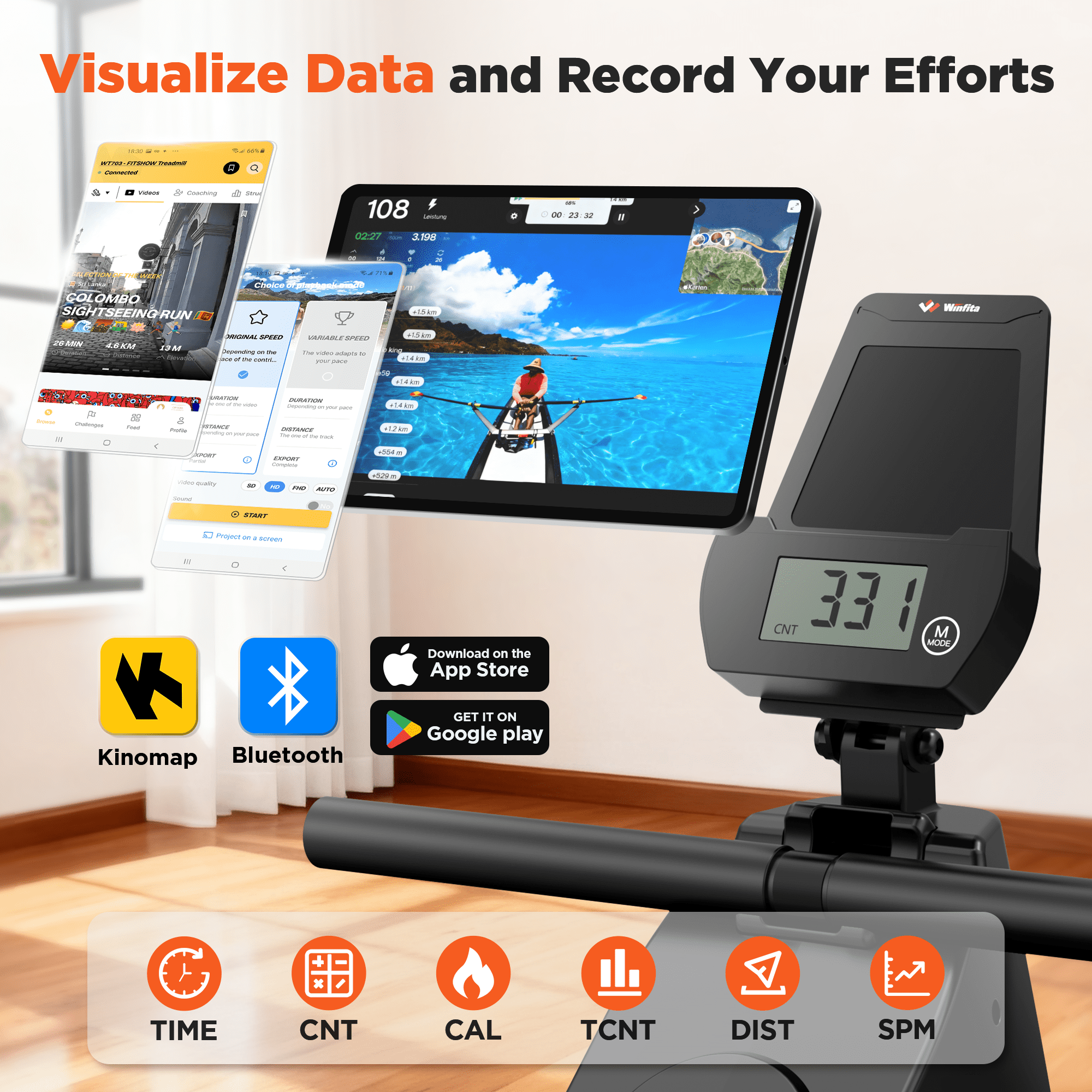 Rowing Machines for Home, Magnetic Rowing Machine with 115lbs High Resistance Rowing Machine,16 Levels of Quiet Resistance,Rower Machine for Home Row Machine, App Compatible, LCD Monitor