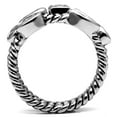 thumbnail image 3 of Women's Stainless Steel High Polished 6.31(g) CZ Clear Ring Set, 3 of 4