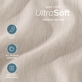 thumbnail image 4 of Bare Home Premium 1800 Collection 4-Piece Bed Sheet Set, Queen, Heathered Pebble, 4 of 9