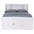 thumbnail image 4 of OS Home and Office Model 80221K6-22 Solid Pine Full Sized Captains Bookcase Bed with 6 spacious under bed drawers in Casual White, 4 of 8