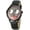 Black/Black, variant on Collections Unisex 42mm Case Intricate Joker Face Genuine Leather Strap Watch